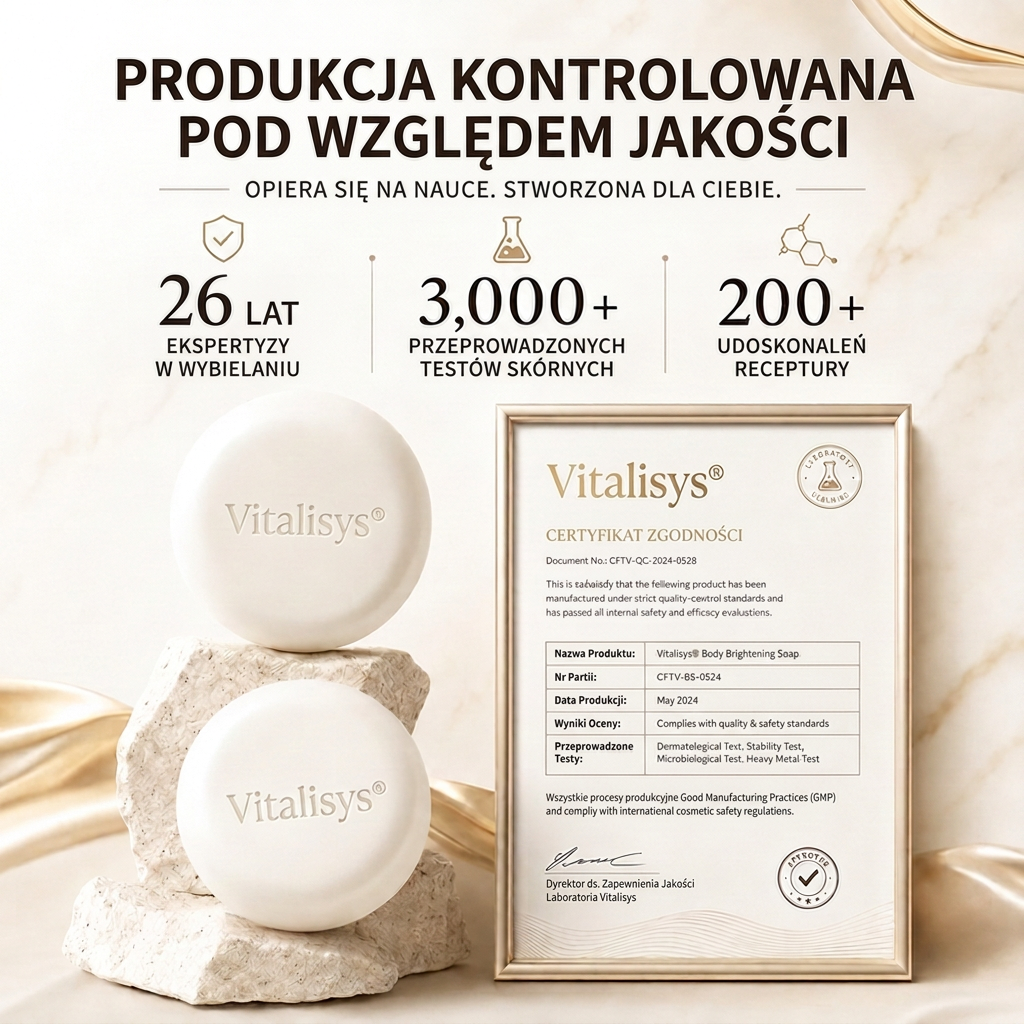 🔥🔥Vitalisys® Mydło rozjaśniające z niacynamidem na przebarwienia i piegi 💆♀️