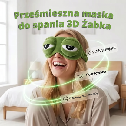 🔥🔥 Ostatni dzień – 49% rabatu 🎁 2026 3D Żabia Maska do Spania 🐸 Miękka i wygodna