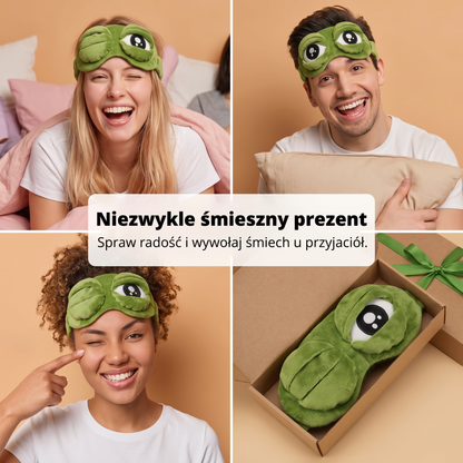 🔥🔥 Ostatni dzień – 49% rabatu 🎁 2026 3D Żabia Maska do Spania 🐸 Miękka i wygodna