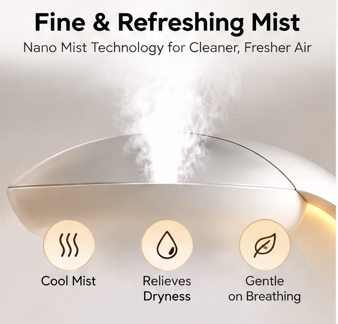 🌊 CSNORA® Anti-Gravity Water Drop Humidifier – Warm Glow & Ultra-Quiet Mist