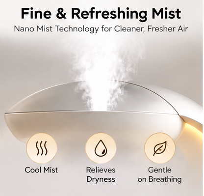 🌊 CSNORA® Anti-Gravity Water Drop Humidifier – Warm Glow & Ultra-Quiet Mist