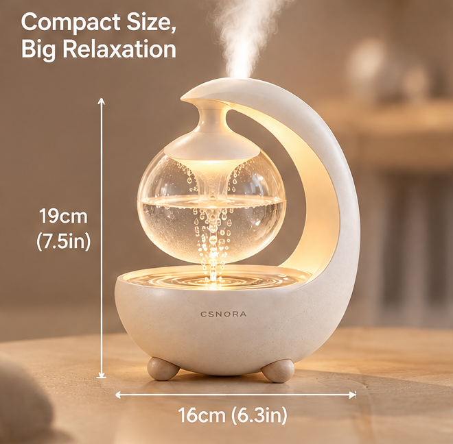 🌧️ CSNORA® Rain Cloud Humidifier – Simulated Rainfall & Warm Glow
