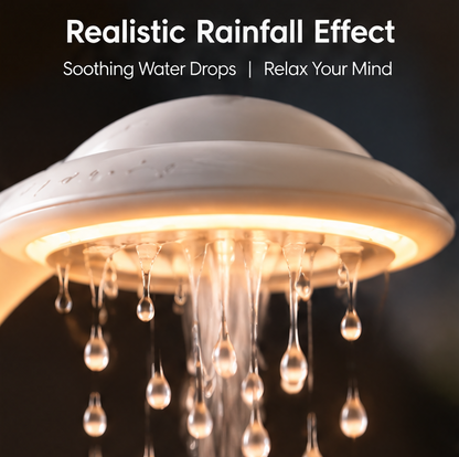 🪐 CSNORA® Planet Rain Cloud Humidifier – Rainfall Sounds & 7-Color Glow