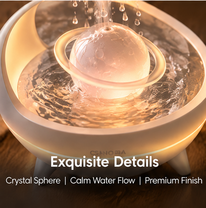 🪐 CSNORA® Planet Rain Cloud Humidifier – Rainfall Sounds & 7-Color Glow