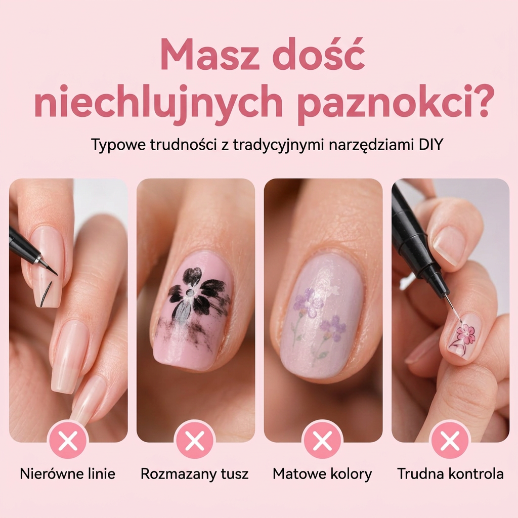 OSTATNI DZIEŃ · 50% ZNIŻKI 🌈 Zestaw 24 dwustronnych pisaków do zdobienia paznokci 💕