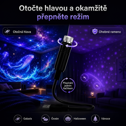 Vitalisys® 5D Inteligentny Projektor Gwiazd 🌌 – 30+ dynamicznych scen i sterowanie aplikacją 💖