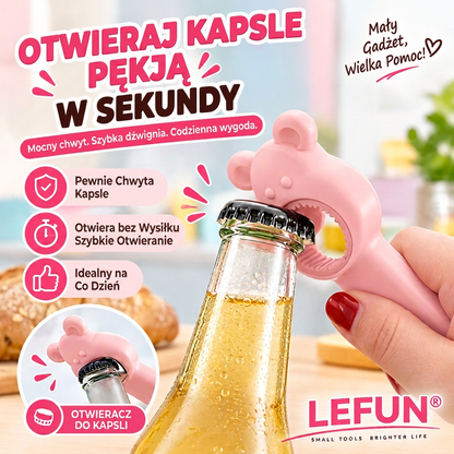 LEFUN® Otwieracz 4w1 👑 – Otwórz każde wieczko bez zbędnego wysiłku 💎