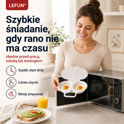 💎💎LEFUN® Szybka forma do śniadania do mikrofalówki – 2 przegródki, 2 smaki, nieskończone możliwości 🍳💥
