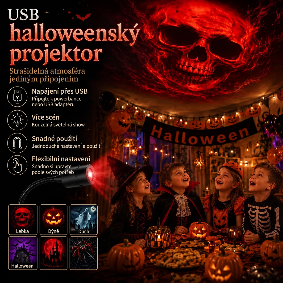 Vitalisys® 5D Inteligentny Projektor Gwiazd 🌌 – 30+ dynamicznych scen i sterowanie aplikacją 💖