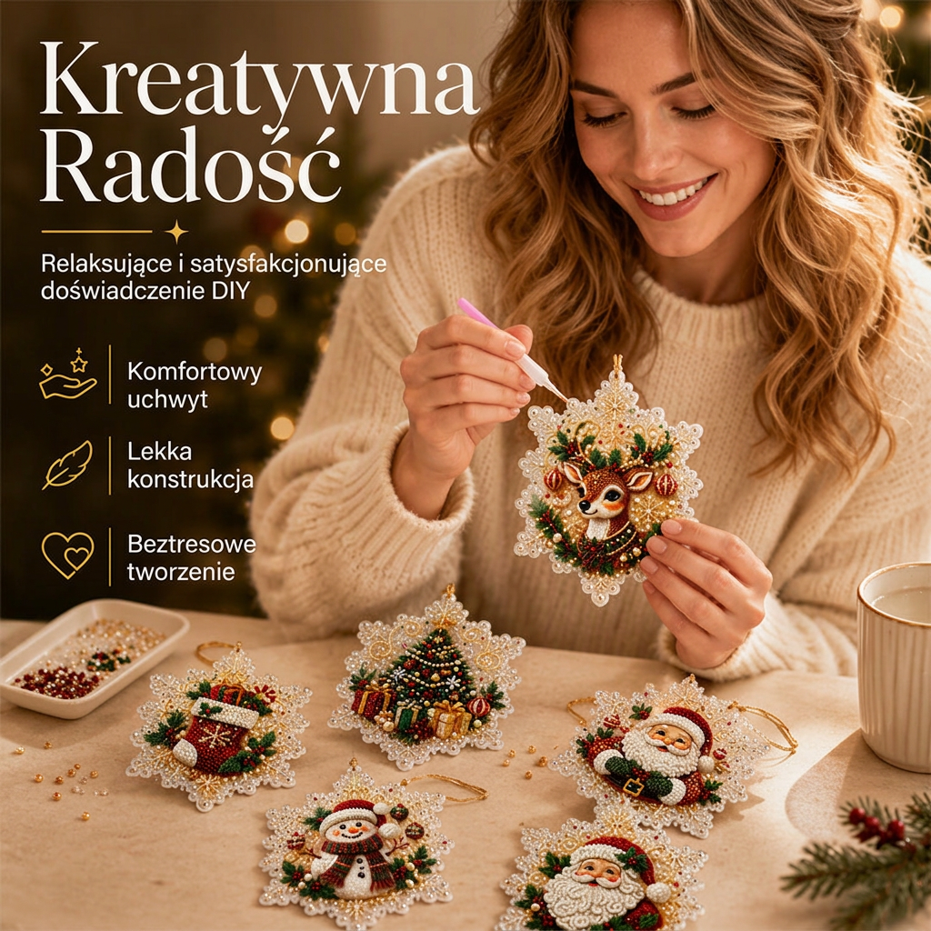 🎄 Ograniczona czasowo oferta 55% zniżki 🎄 Zestaw świątecznych ozdób do malowania DIY do zawieszenia 🎁