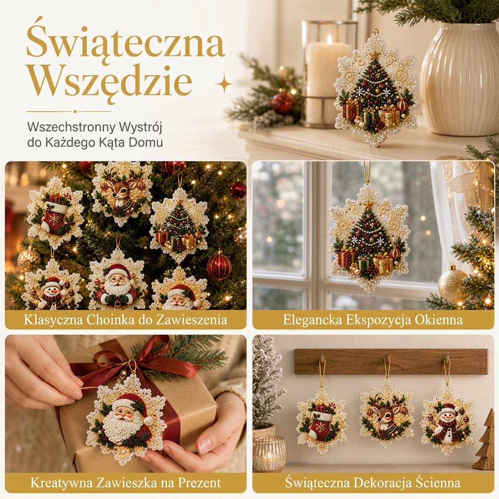 🎄 Ograniczona czasowo oferta 55% zniżki 🎄 Zestaw świątecznych ozdób do malowania DIY do zawieszenia 💎
