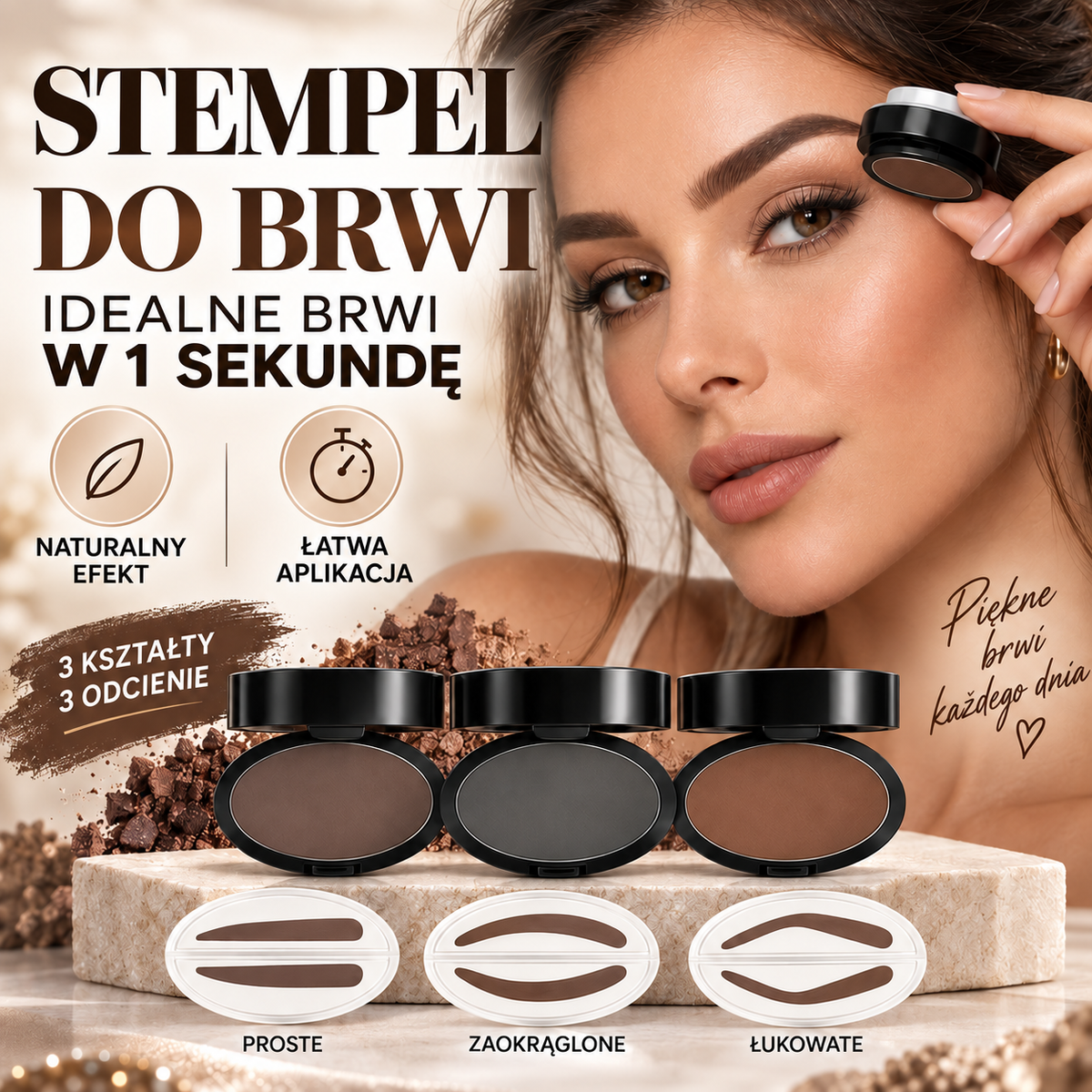 🌈🌈 2026 HIT SPRZEDAŻOWY 💞🖊️ Stempel do brwi z pudrem i pędzelkiem – wystarczy przycisnąć, a perfekcyjne brwi w kilka sekund. Wodoodporny, utrzymuje się do 24 godzin 💄🌸