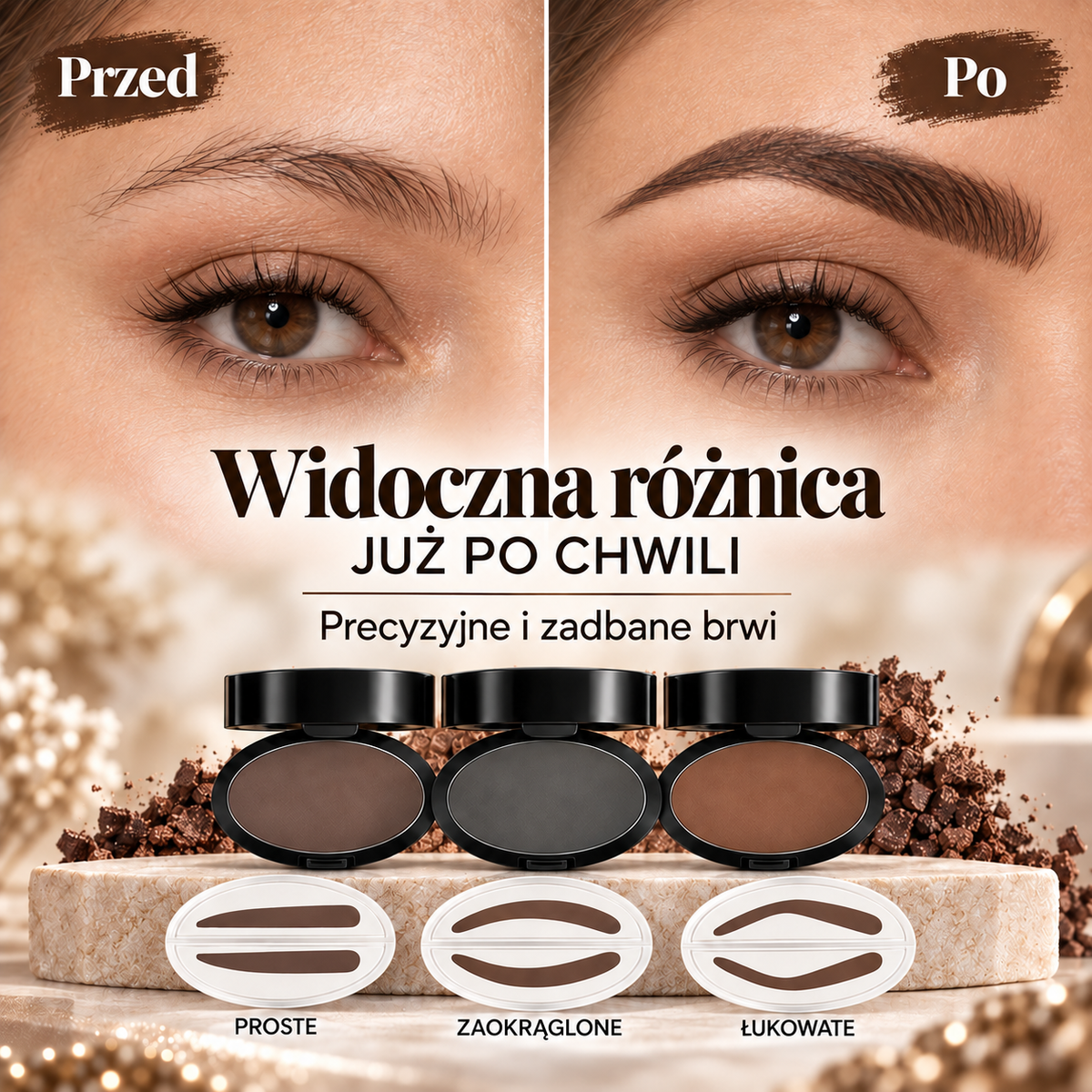 🌈🌈 2026 HIT SPRZEDAŻOWY 💞🖊️ Stempel do brwi z pudrem i pędzelkiem – wystarczy przycisnąć, a perfekcyjne brwi w kilka sekund. Wodoodporny, utrzymuje się do 24 godzin 💄🌸