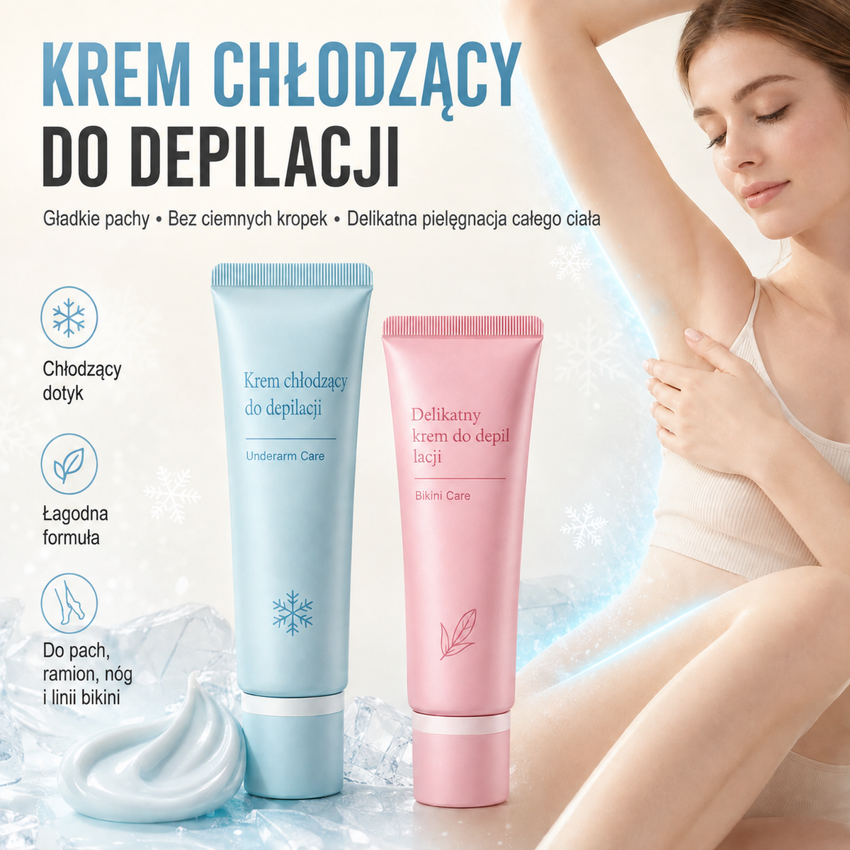 🔥🔥Delikatny krem do bezbolesnego usuwania owłosienia🌟odpowiedni zarówno dla kobiet, jak i mężczyzn
